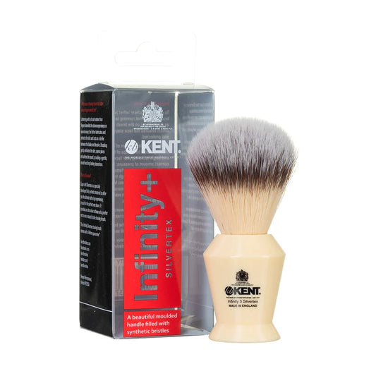 Infinity Plus Ivory White Synthetic Shaving Brush