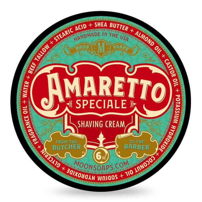 Amaretto Speciale Shaving Cream by Moon Soaps 6oz / 170gm - Shaving Time