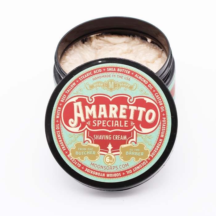 Amaretto Speciale Shaving Cream by Moon Soaps 6oz / 170gm - Shaving Time