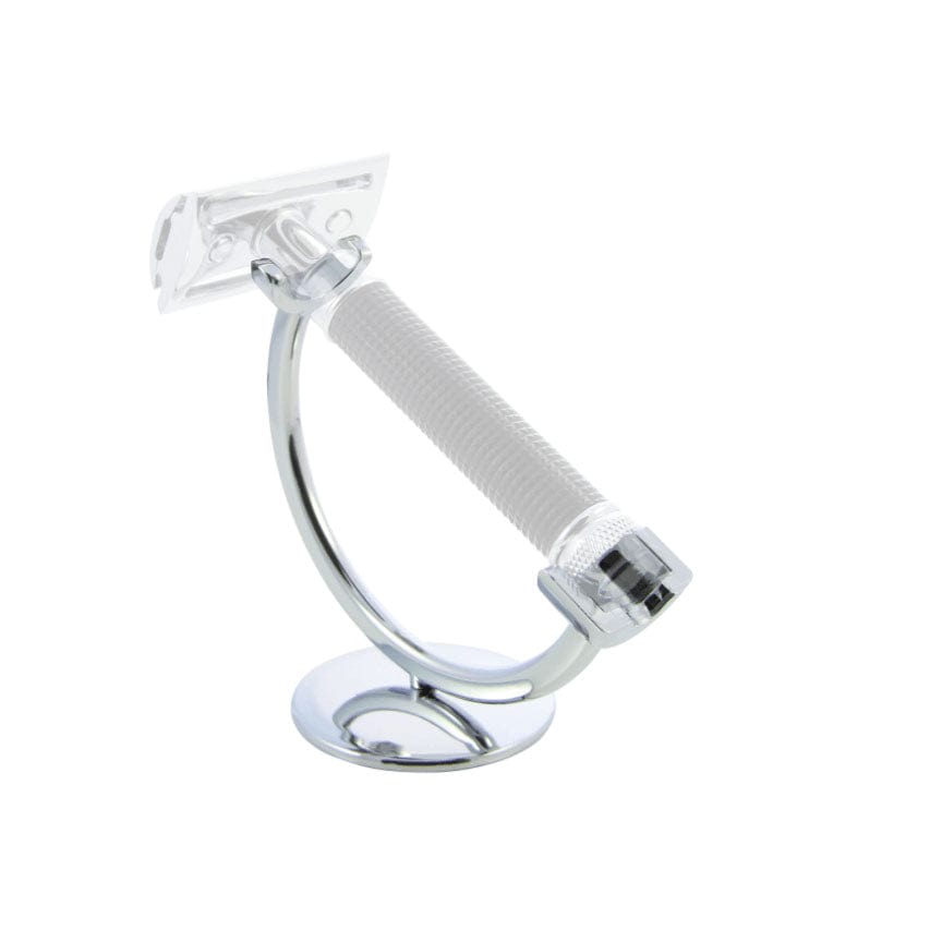 Edwin Jagger Crescent Chrome Razor Stand - Shaving Time