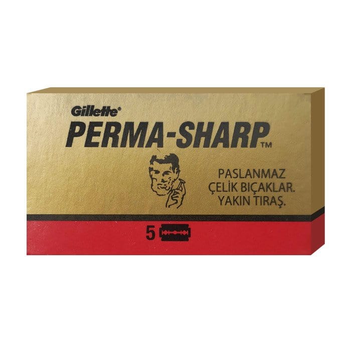 Gillette DE Razor Blades Perma Sharp Super Razor Blades ( Pack of 5)