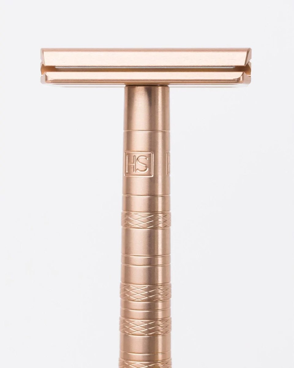 Henson Medium AL13 V2 - Double Edge Safety Razor - Copper - Shaving Time