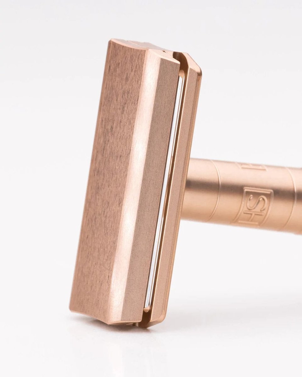 Henson Medium AL13 V2 - Double Edge Safety Razor - Copper - Shaving Time