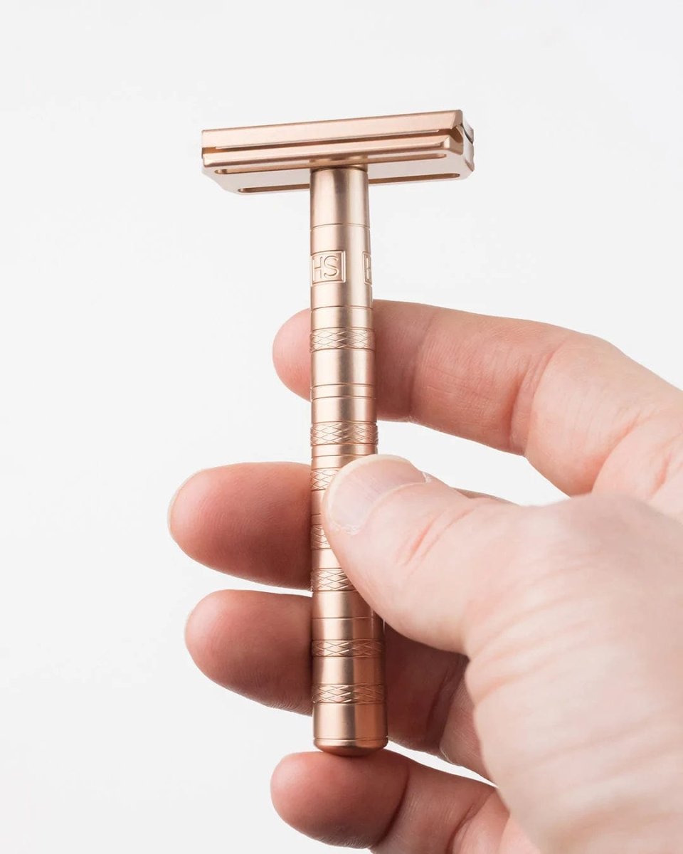 Henson Medium AL13 V2 - Double Edge Safety Razor - Copper - Shaving Time