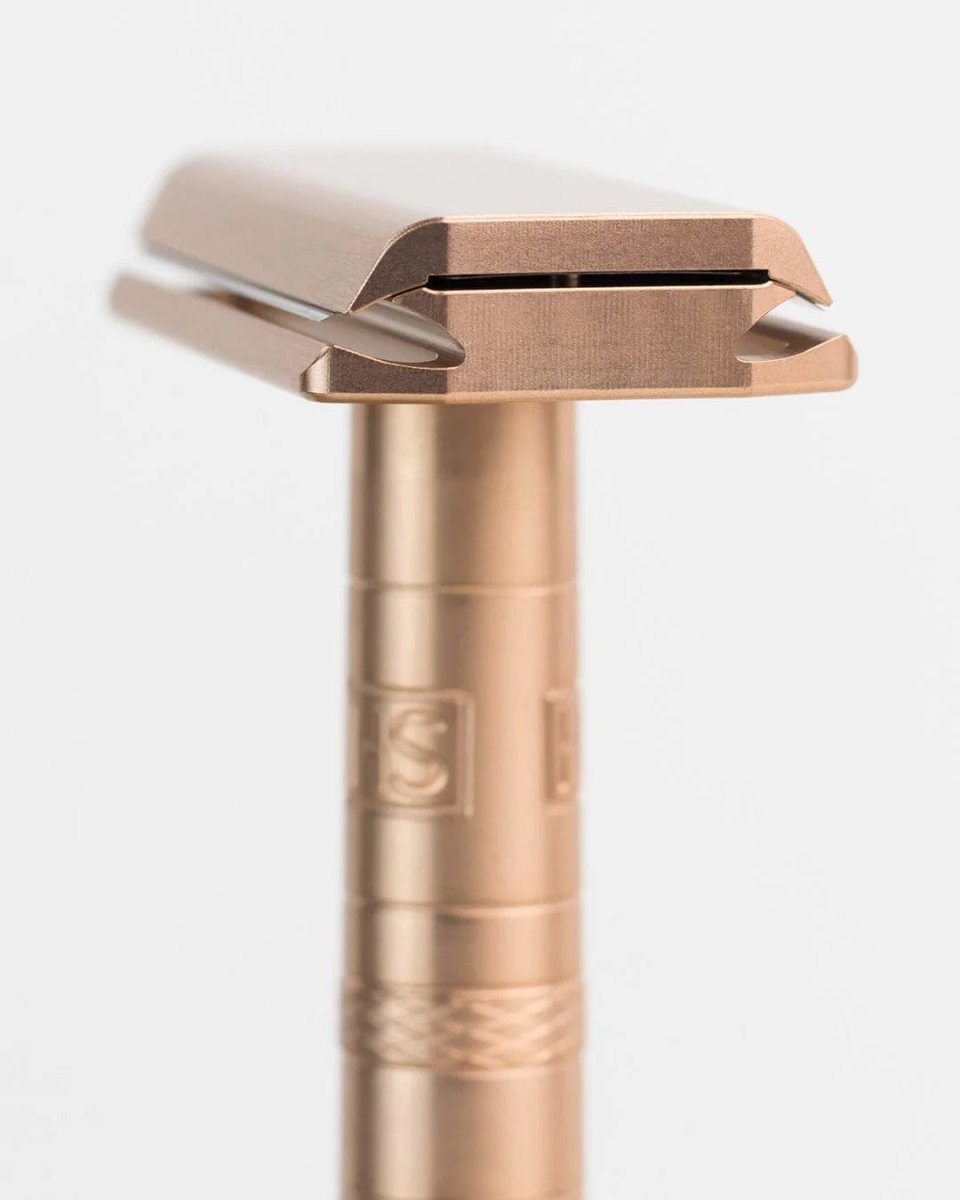 Henson Medium AL13 V2 - Double Edge Safety Razor - Copper - Shaving Time