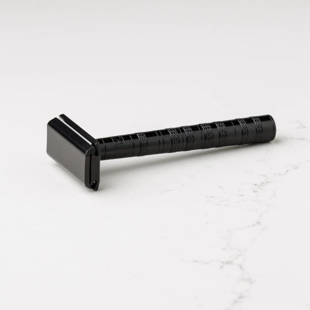 Henson Mild AL13 V2 - Double Edge Safety Razor - Jet Black - Shaving Time