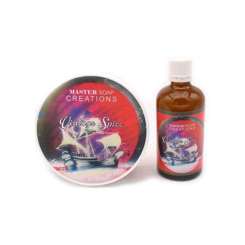 Master Soap Creations - Vintage Spice Shaving Soap 170g ( 6oz) - Shaving Time
