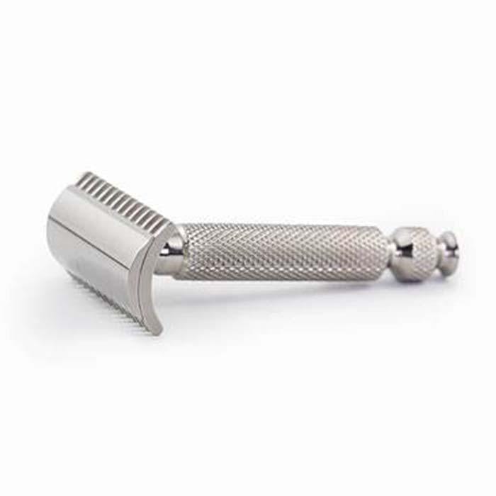 RazoRock BBS Open Comb Double Edge Safety Razor UFO Handle Stainless Steel - Shaving Time