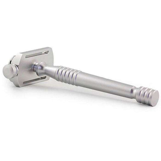 RazoRock Switch Double Edge Safety Razor Silver - Shaving Time