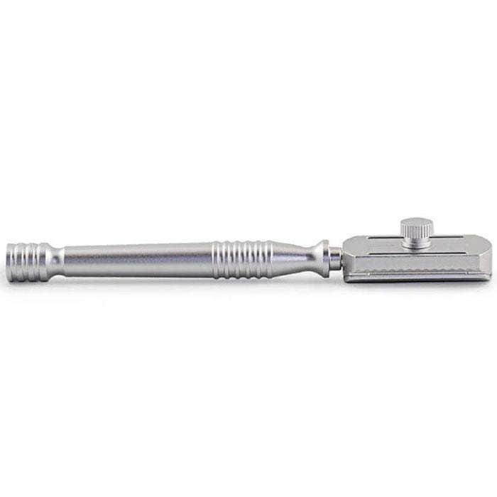 RazoRock Switch Double Edge Safety Razor Silver - Shaving Time