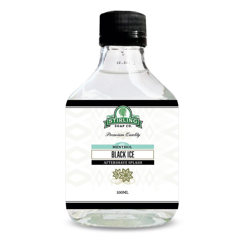 Stirling Black Ice Aftershave Splash 100ml - Shaving Time