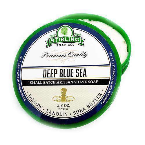 Stirling Deep Blue Sea Shaving Soap 164g (5.8oz) - Shaving Time