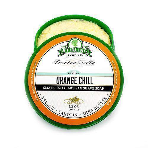 Stirling Menthol Orange Chill Shaving Soap 164g (5.8oz) - Shaving Time