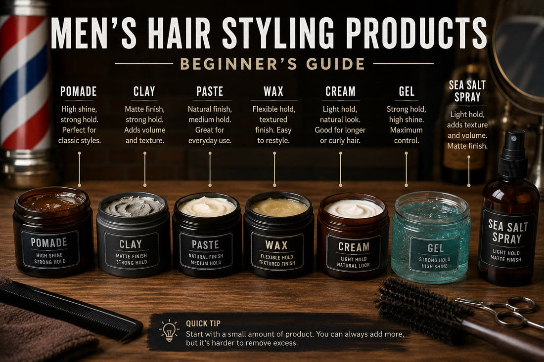 Beginner’s Guide To Men’s Hair Styling Products