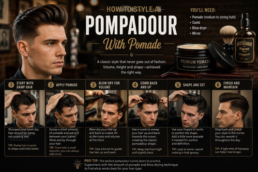 How To Style A Pompadour With Pomade