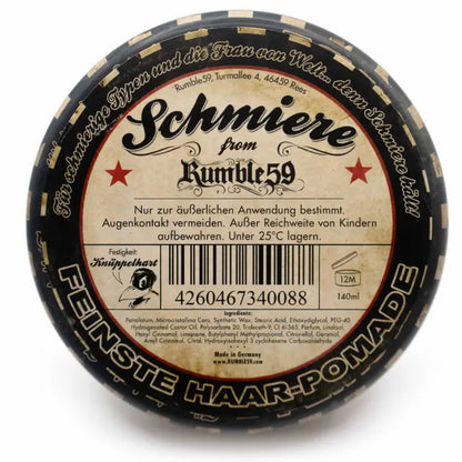 Rumble59 Schmiere Oil-Based Pomade – Rock Hard (140ml)