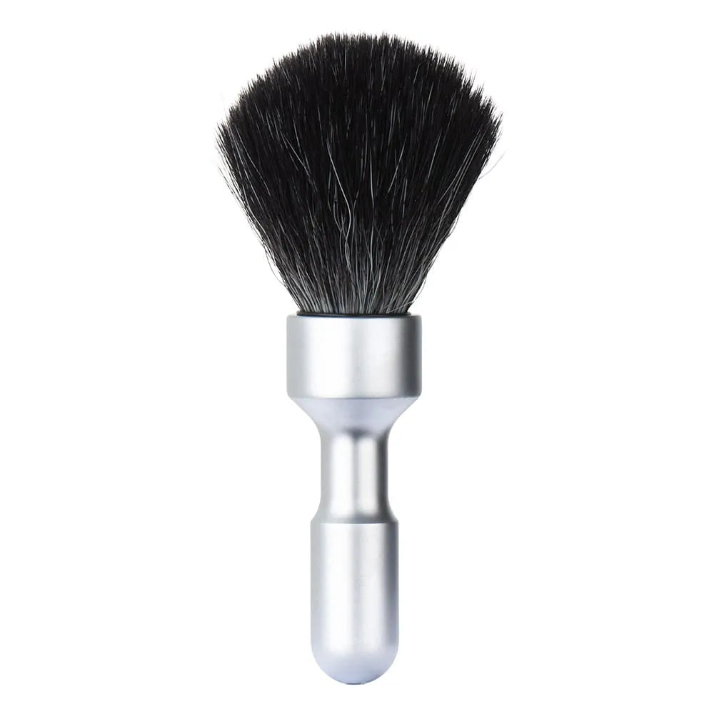 Merkur Shaving Brush Synthetic Black Futur Matte Chrome