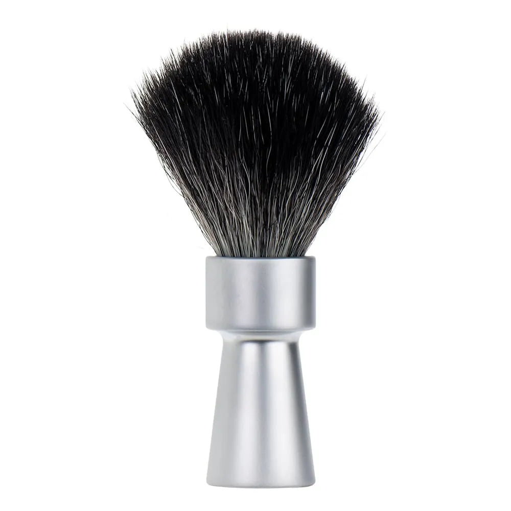 Merkur Shaving Brush Synthetic Black Matte Chrome