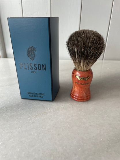 Plisson 1808 High Mountain Bubinga Wood Shaving Brush – Russian Grey Badger