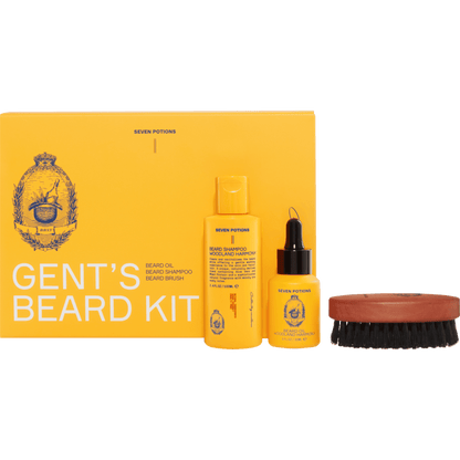 Beard Grooming Set - Beard Oil, Beard Shampoo, Beard Brush