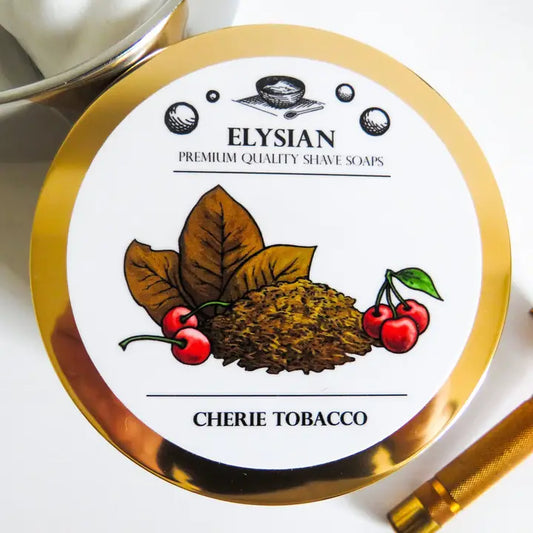 Elysian Soap Shop Cherie Tobacco Men's Shaving Soap