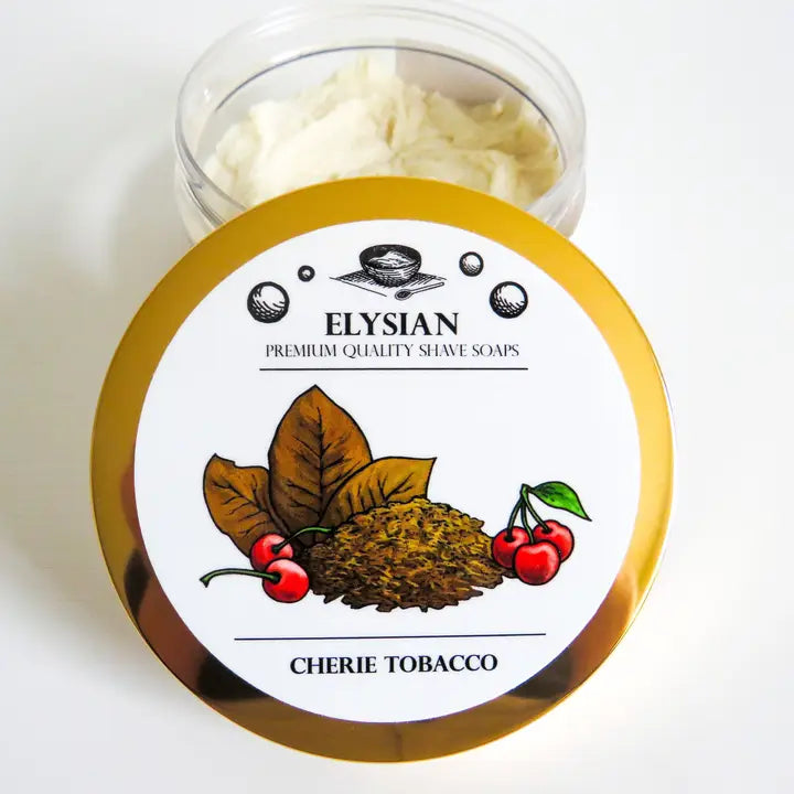 Elysian Soap Shop Cherie Tobacco Men's Shaving Soap