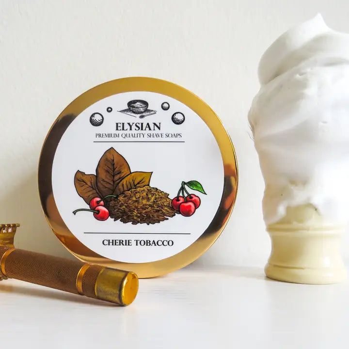 Elysian Soap Shop Cherie Tobacco Men's Shaving Soap