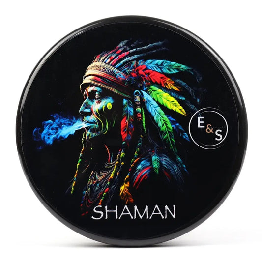 E&S Traditional Shaman Coffee Tallow Shaving Soap