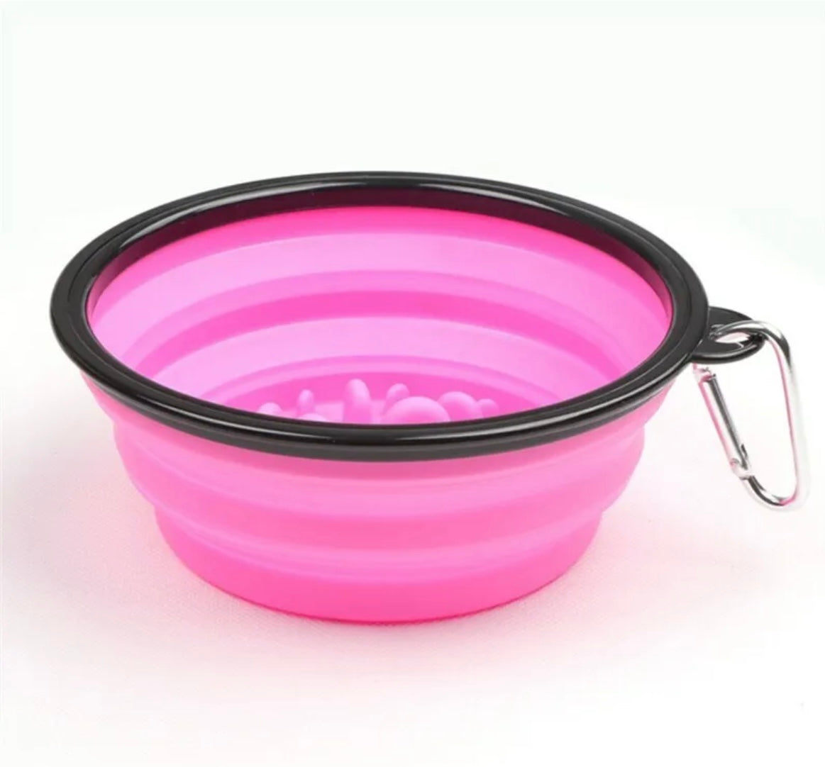 Collapsible Silicone Shaving Bowl-pink