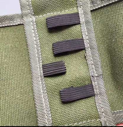 Safety Razor Travel Case with Pouches for Blades In Green