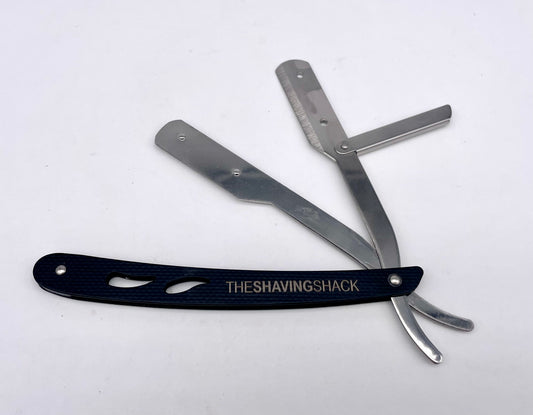 The Shaving Shack black Steel Shavette