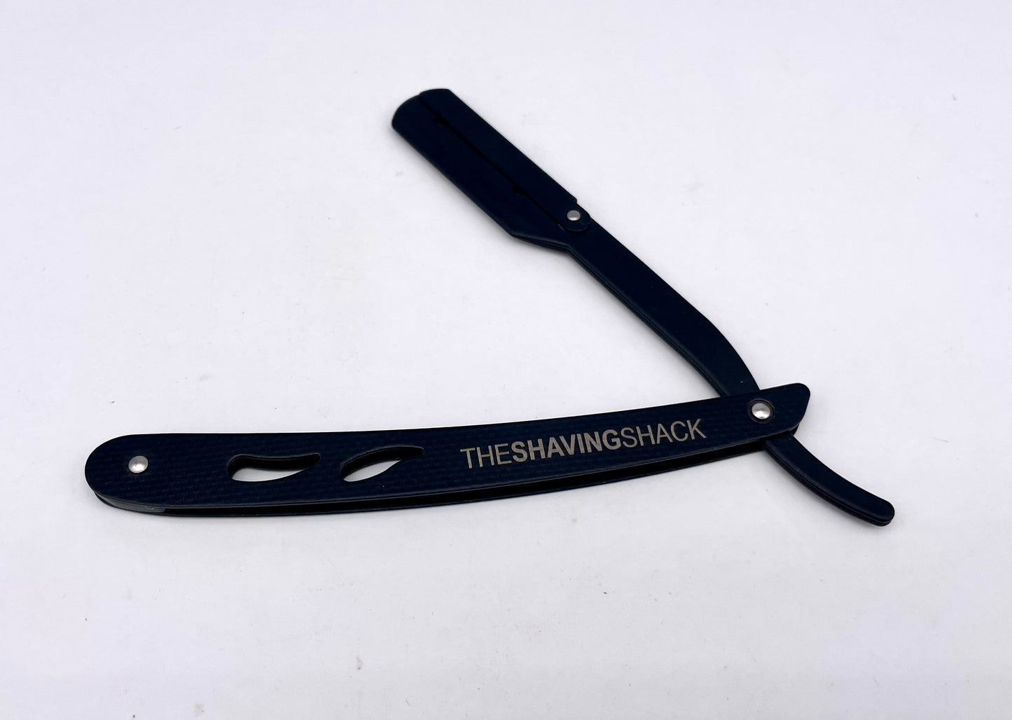 The Shaving Shack Black on Black Steel Shavette