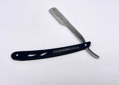 The Shaving Shack black Steel Shavette