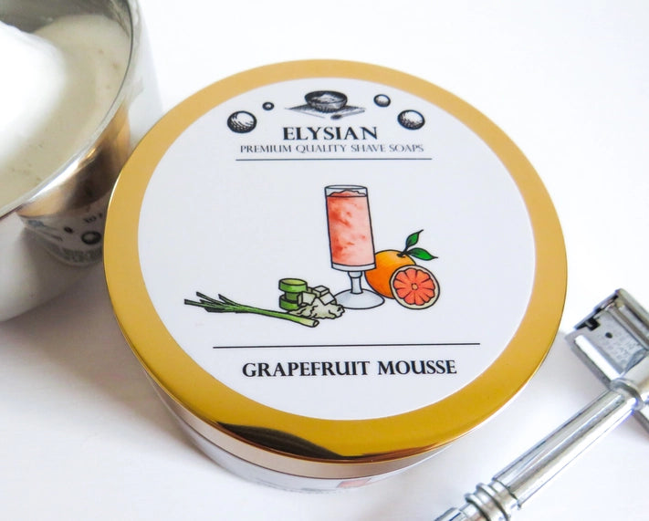 Elysian Soap Shop Grapefruit Mousse Shaving Soap