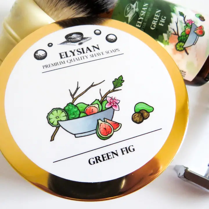 Elysian Soap Shop Green Fig Men's Shaving Soap