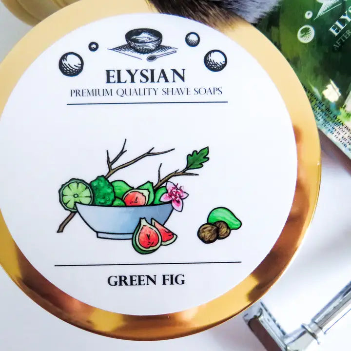 Elysian Soap Shop Green Fig Men's Shaving Soap