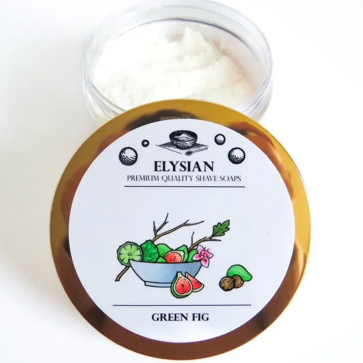 Elysian Soap Shop Green Fig Men's Shaving Soap