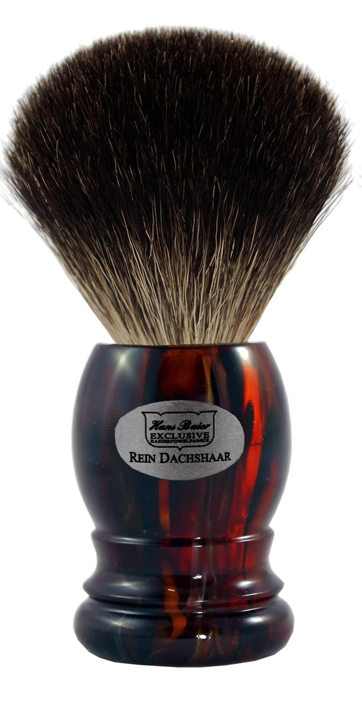 Hans Baier Exklusive Shaving Brush Plastic Havana