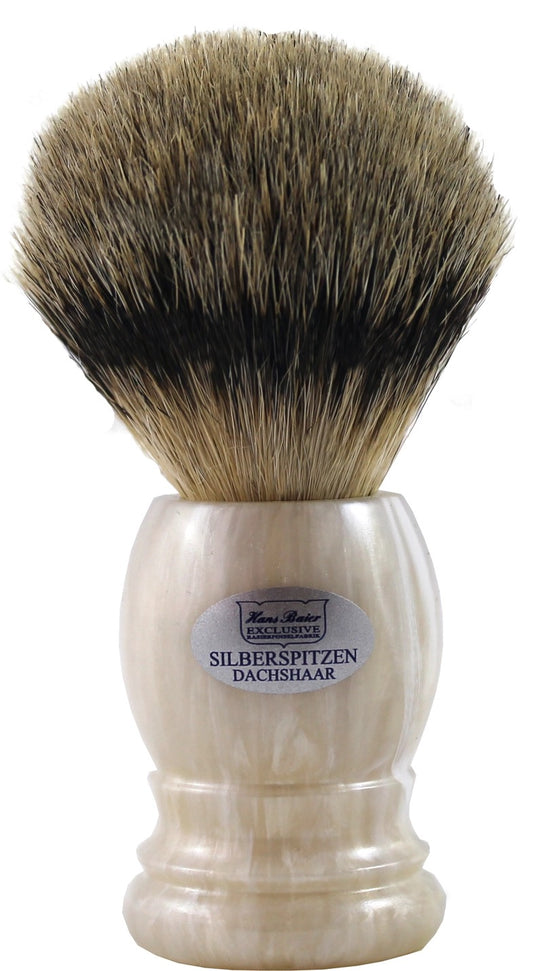 Hans Baier Exklusive Shaving Brush Plastic Mother-Of-Pearl