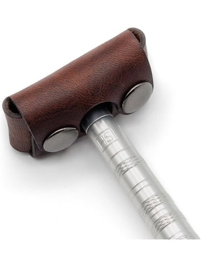 Henson Shaving Razor Head Cover Brown Leather