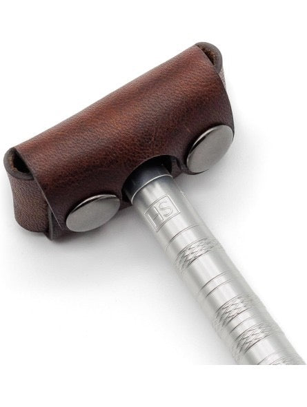 Henson Shaving Razor Head Cover Brown Leather