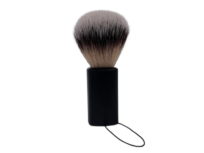 Hill And Drew Luxury Synthetic Silvertip Shaving Brush Modern black
