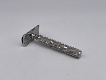 RazoRock Game Changer 68P Open Comb Double Edge Safety Razor - Super Knurl Handle