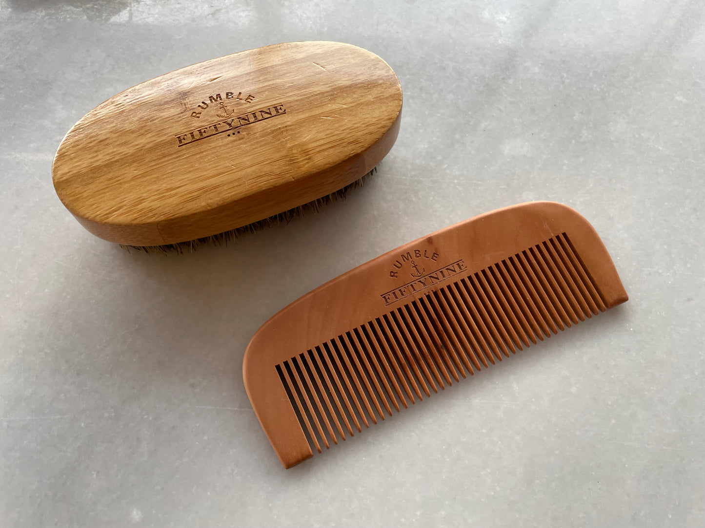 Rumble Fifty nine Premium Beard Comb and Brush Set