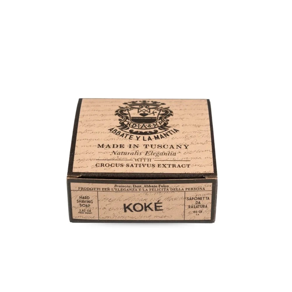 Abbate Y La Mantia KOKE Wild Citrus Shaving Soap Saffron and Hemp