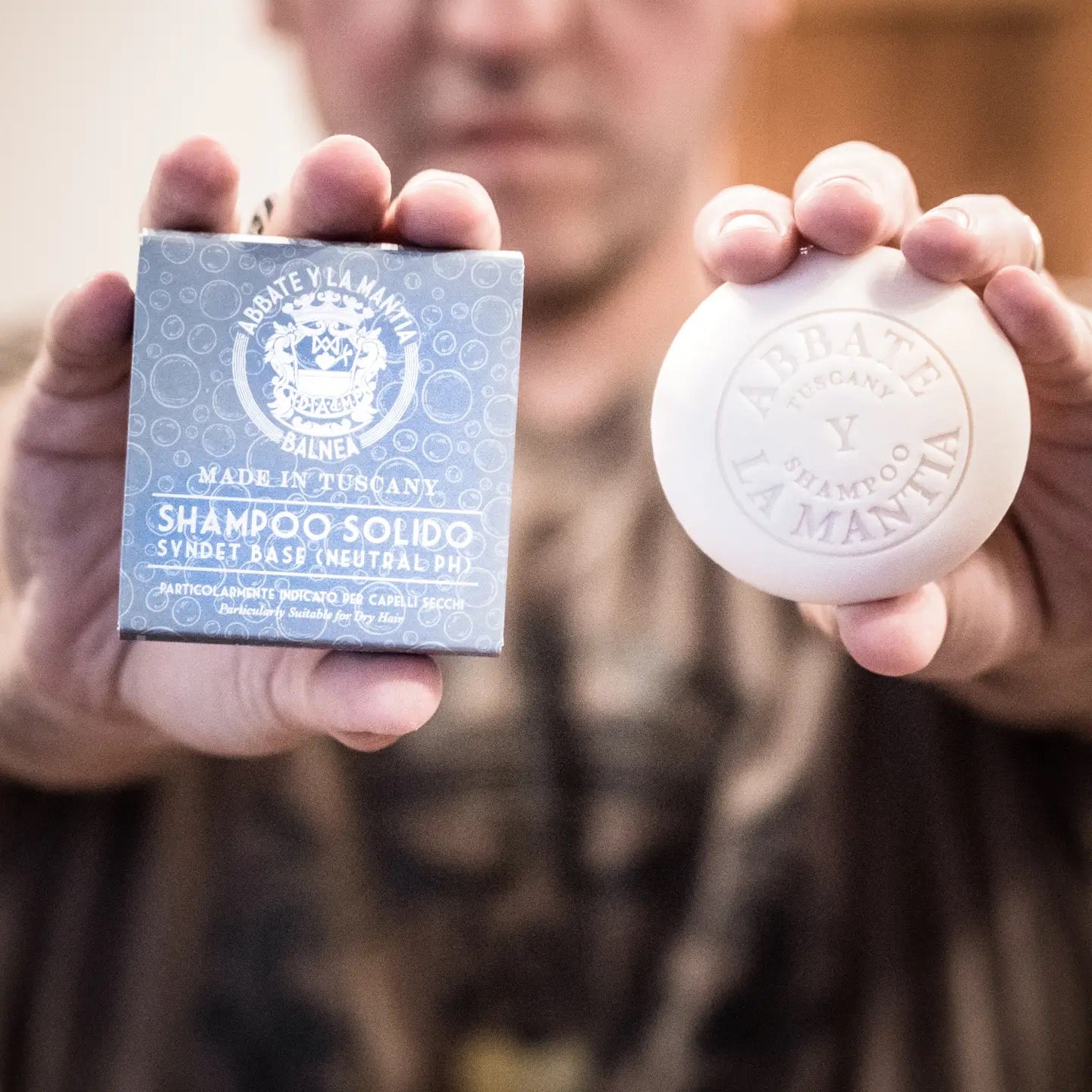 Abbate Y La Mantia Solid Shampoo For Dry Hair Saffron and Borage