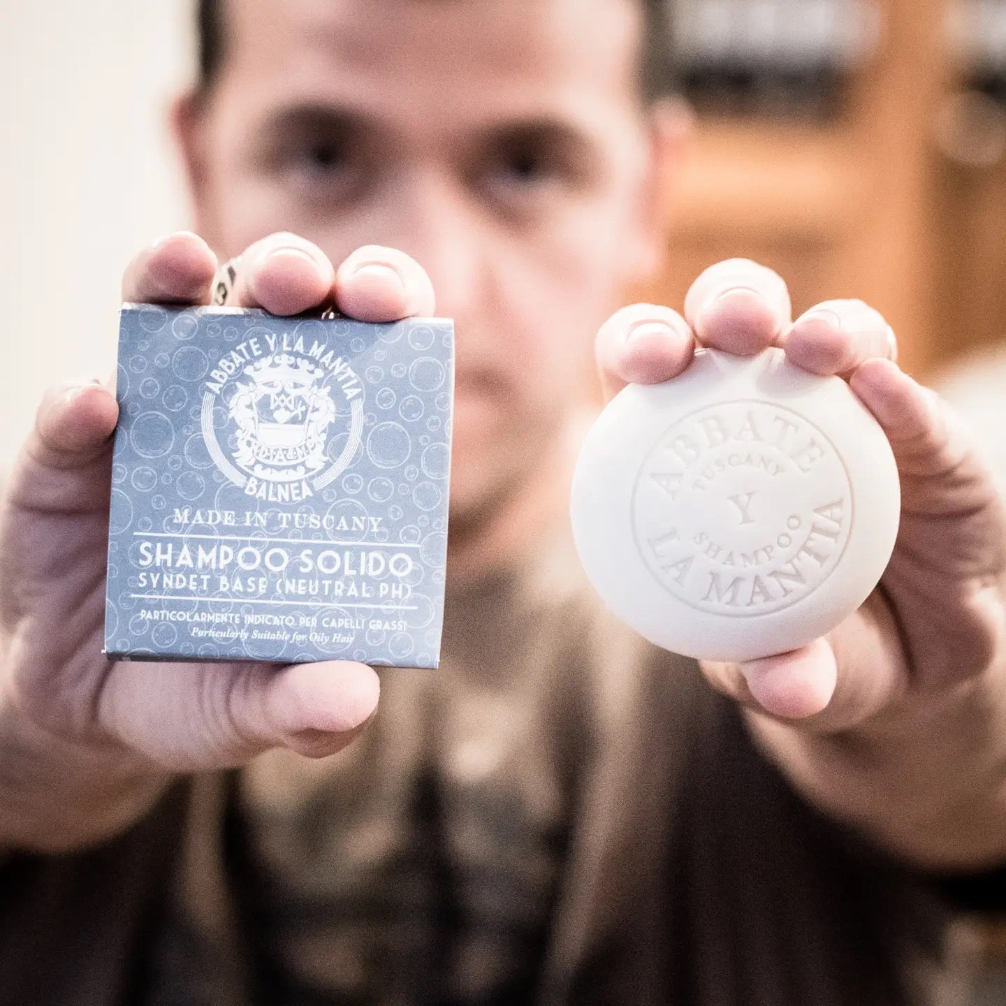 Abbate Y La Mantia Solid Shampoo For Oily Hair  Saffron and Clays