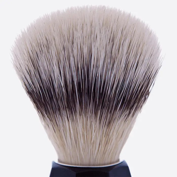 Plisson 1808 Black Faceted Black Faceted Fiber Shaving Brush high Mountain Fibre Shaving Brush – Size 12