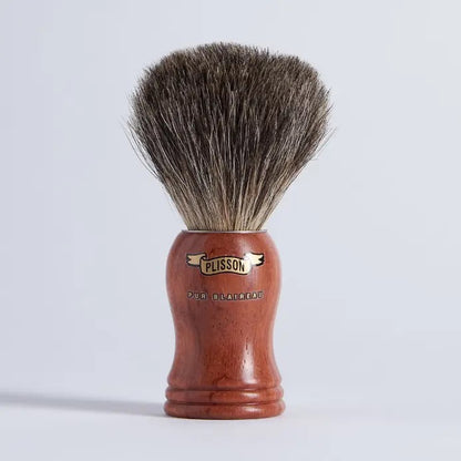 Plisson 1808 High Mountain Bubinga Wood Shaving Brush – Russian Grey Badger