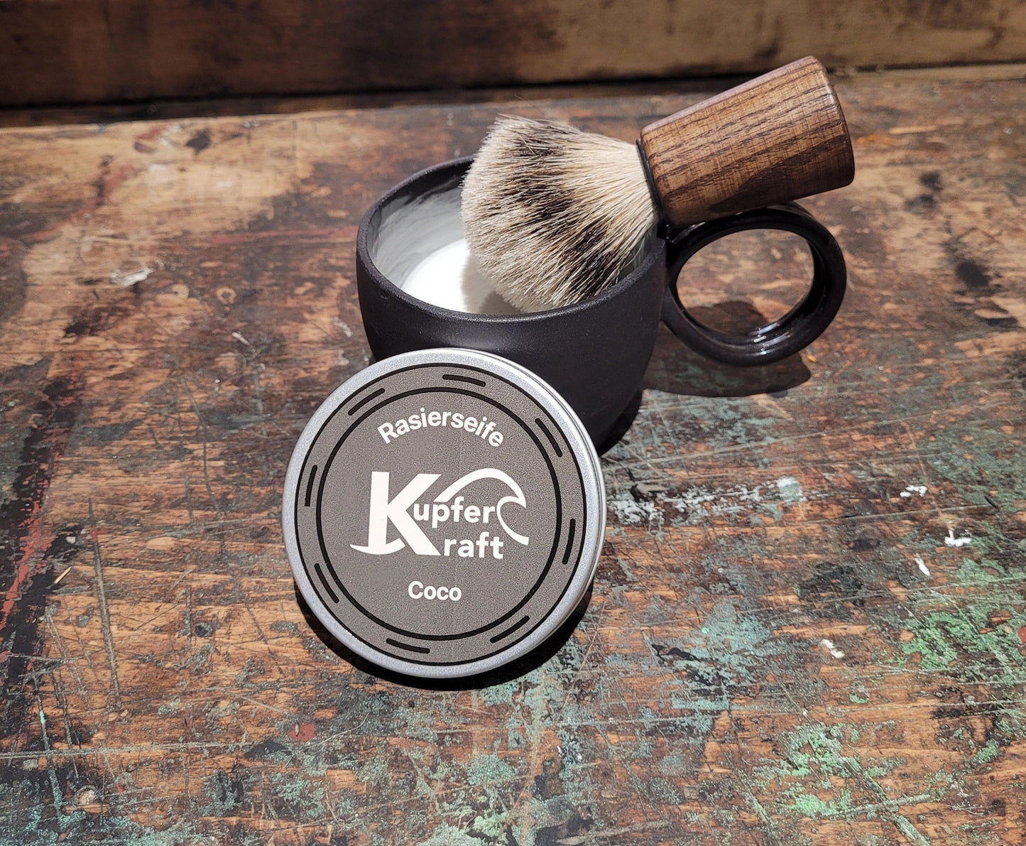 Kupfer Kraft Shaving Soap – Coco (in Aluminium Tin)